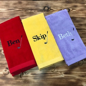 Funny Golf Towel, Father&#39;s Day Gift, Custom Golf Towel, Monogrammed Golf Towel, Personalized Golf Towel, Golf Gift, Gift for Dad, Gag Gift