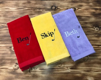 Funny Golf Towel, Father's Day Gift, Custom Golf Towel, Monogrammed Golf Towel, Personalized Golf Towel, Golf Gift, Gift for Dad, Gag Gift