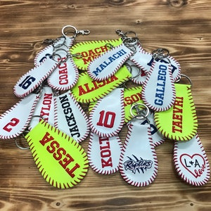 Baseball Schlüsselanhänger, Baseball Schlüsselbund, Schlüsselbund, Schlüsselanhänger, Leder Schlüsselbund, Leder Schlüsselanhänger, Softball Schlüsselbund, Softball Schlüsselbund