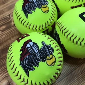 Senior Night Gift, Custom Embroidered Softball, Custom Softball, Softball, Custom Embroidered Baseball, Embroidered Baseballs, Softball