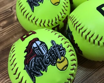 Senior Night Gift, Custom Embroidered Softball, Custom Softball, Softball, Custom Embroidered Baseball, Embroidered Baseballs, Softball