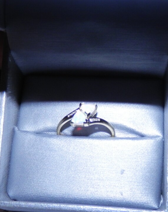 10k Yg Trillion Opal Dia Bypass Rg Ring Size 81 2 Brand New Etsy