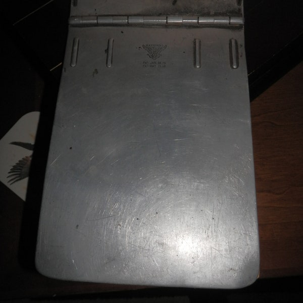 Antique metal clip board