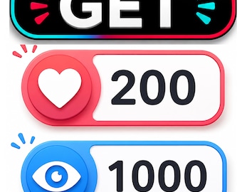 Servizio di crescita video su TikTok / 1.000 visualizzazioni, 200 Mi piace / Promozione sui social media