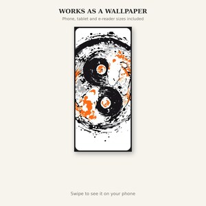 Koi Fish Art Print, Asian Gallery Art, Spa Wall Decor, Instant Download Art, Ink Wash Painting, Chinese Ink Painting Print image 6