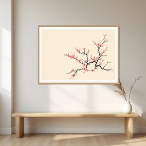 Ink Landscape Wallpaper + Wall Art, Chinoiserie Decor, Gallery Wall Set, Ink Painting Print, Chinese Ink Painting Print image 1