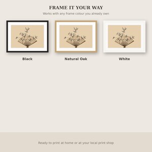 Frame TV, Asian Wall Art, Above Bed Decor, Digital Art, Ink Wash Painting, Chinese Ink Painting Print image 6