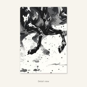 Fondo de pantalla con tinta para iPad, arte de pared neutro, decoración para encima de la cama, descarga digital. imagen 3