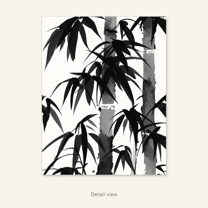 Fondo de pantalla para iPad Ink, estética zen, arte para el comedor, descarga digital imagen 10