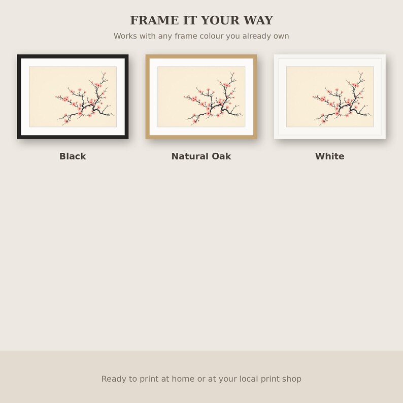 Ink Landscape Wallpaper + Wall Art, Chinoiserie Decor, Gallery Wall Set, Ink Painting Print, Chinese Ink Painting Print image 7