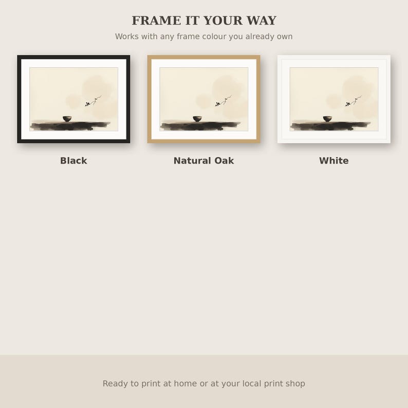 Tea Ceremony Wall Art, Asian Decor, Office Wall Art, Fine Art Print, Ink Wash Painting, Chinese Ink Painting Print image 7