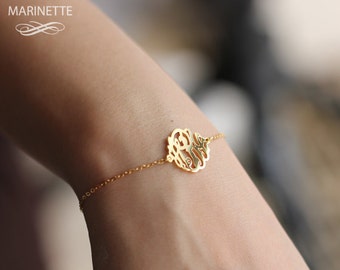 Monogram bracelet - 14K Gold