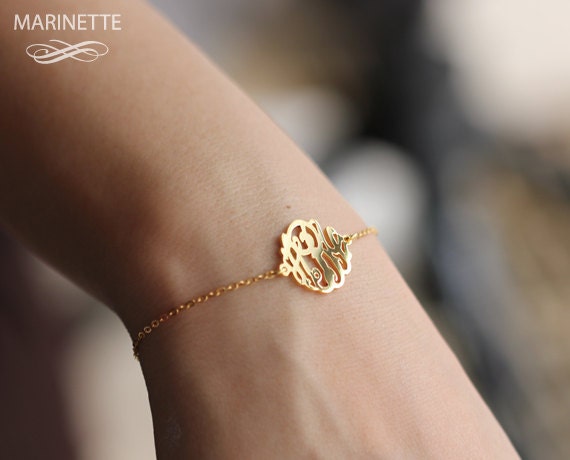 Monogram Bracelet - 14K Gold