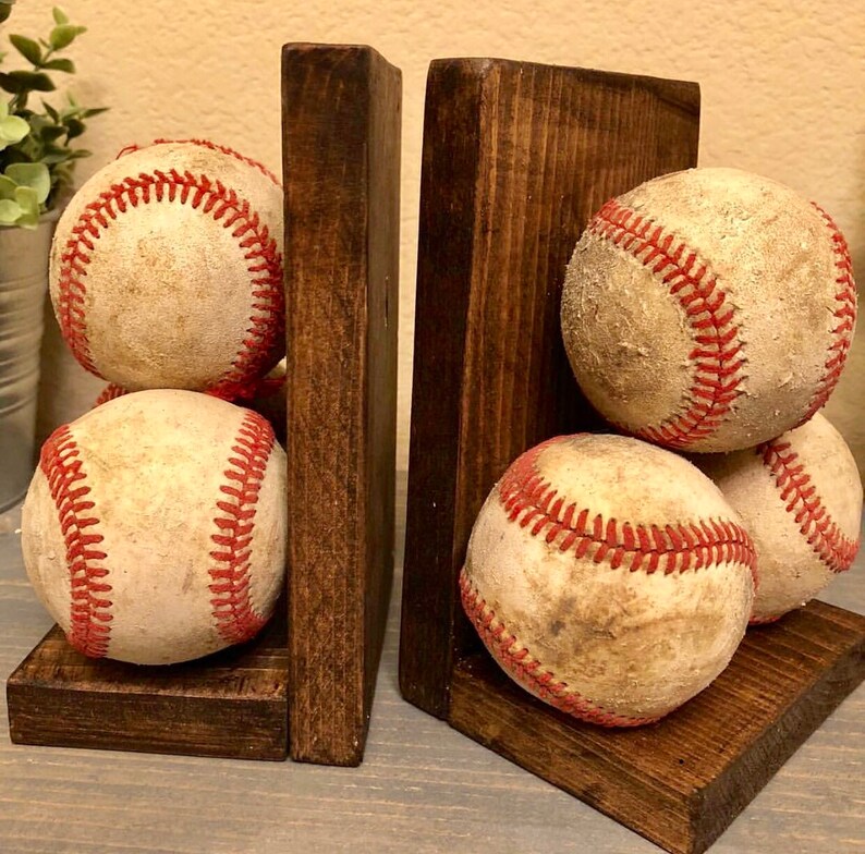 Baseball Bookends Etsy