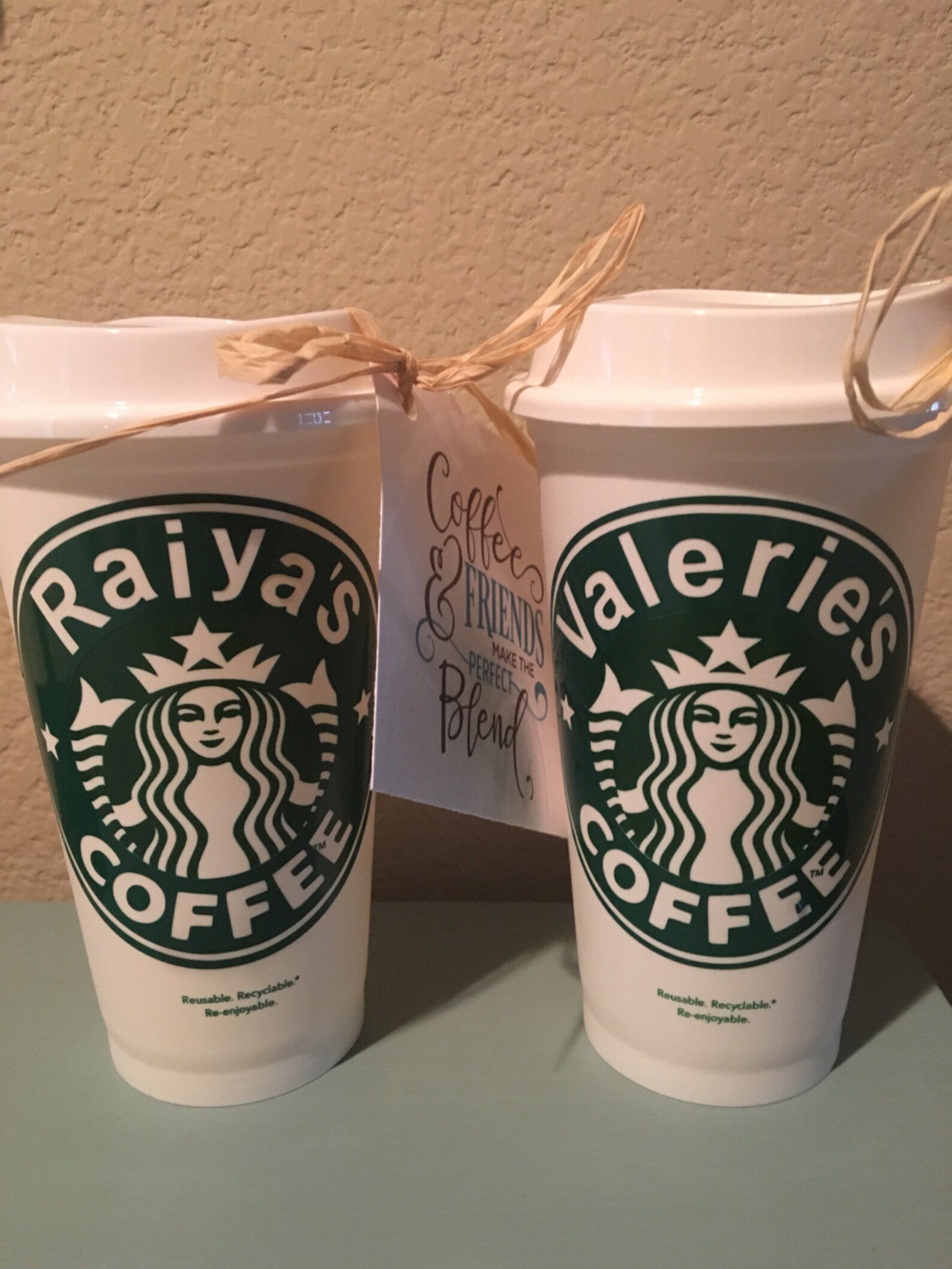 White Reusable Coffee Cup Etsy