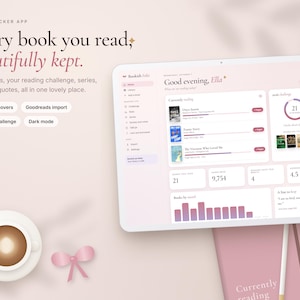 Bokspårningsapp | Lässpårare, läsdagbok, läsutmaning, Goodreads Import, TBR Jar | Telefon och dator, ingen prenumeration
