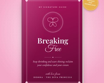 Confidence Guide for Women PDF, Break Free and Stop Shrinking, Self-Love and Self-Worth Workbook, Self-Care Ebook, Instant Download