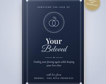 Loss of Spouse Grief Guide PDF, Widow Self-Care Workbook, Comfort After Losing a Husband or Wife, Sympathy Gift, Instant Download