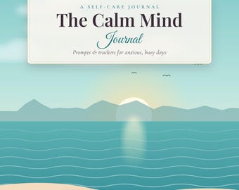 Self Care Journal Printable, Anxiety Relief Journal PDF, Daily Mental Health & Mood Tracker, Calm Mind Wellness Planner, Instant Download