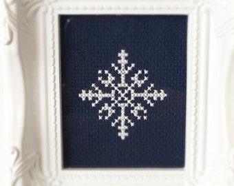 Snowflake #3 Cross Stitch PDF Pattern - Immediate Download from Etsy - Christmas Winter Series SugarStitch