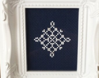 Snowflake #4 Cross Stitch PDF Pattern - Immediate Download from Etsy - Christmas Winter Series SugarStitch