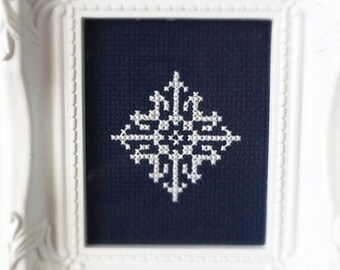 Snowflake #5 Cross Stitch PDF Pattern - Immediate Download from Etsy - Christmas Winter Series SugarStitch