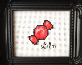 U R Sweet Candy Cross Stitch Pattern ( Printable PDF )  - Immediate Download from Etsy -  Valentine Love