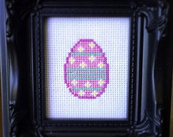 Easter Egg 2 Cross Stitch (Printable PDF Pattern) - Immediate Download from Etsy - Cute Sweet Pastel Traditional