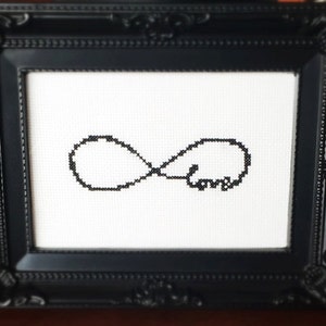 Infinite Love Cross Stitch Pattern Printable PDF Immediate Download from Etsy SugarStitch image 1