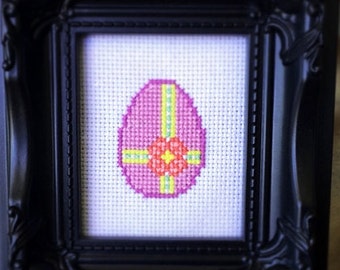 Easter Egg 1 Cross Stitch (Printable PDF Pattern) - Immediate Download from Etsy - Cute Sweet Pastel Traditional