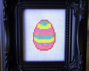 Easter Egg 3 Cross Stitch (Printable PDF Pattern) - Immediate Download from Etsy - Cute Sweet Pastel Traditional