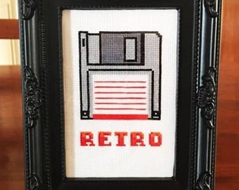 Kawaii Mini Retro Computer Cross Stitch Pattern PDF - Etsy