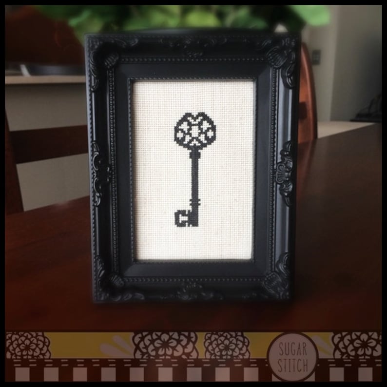 Vintage Key 2 Printable Cross Stitch Pattern PDF | Etsy
