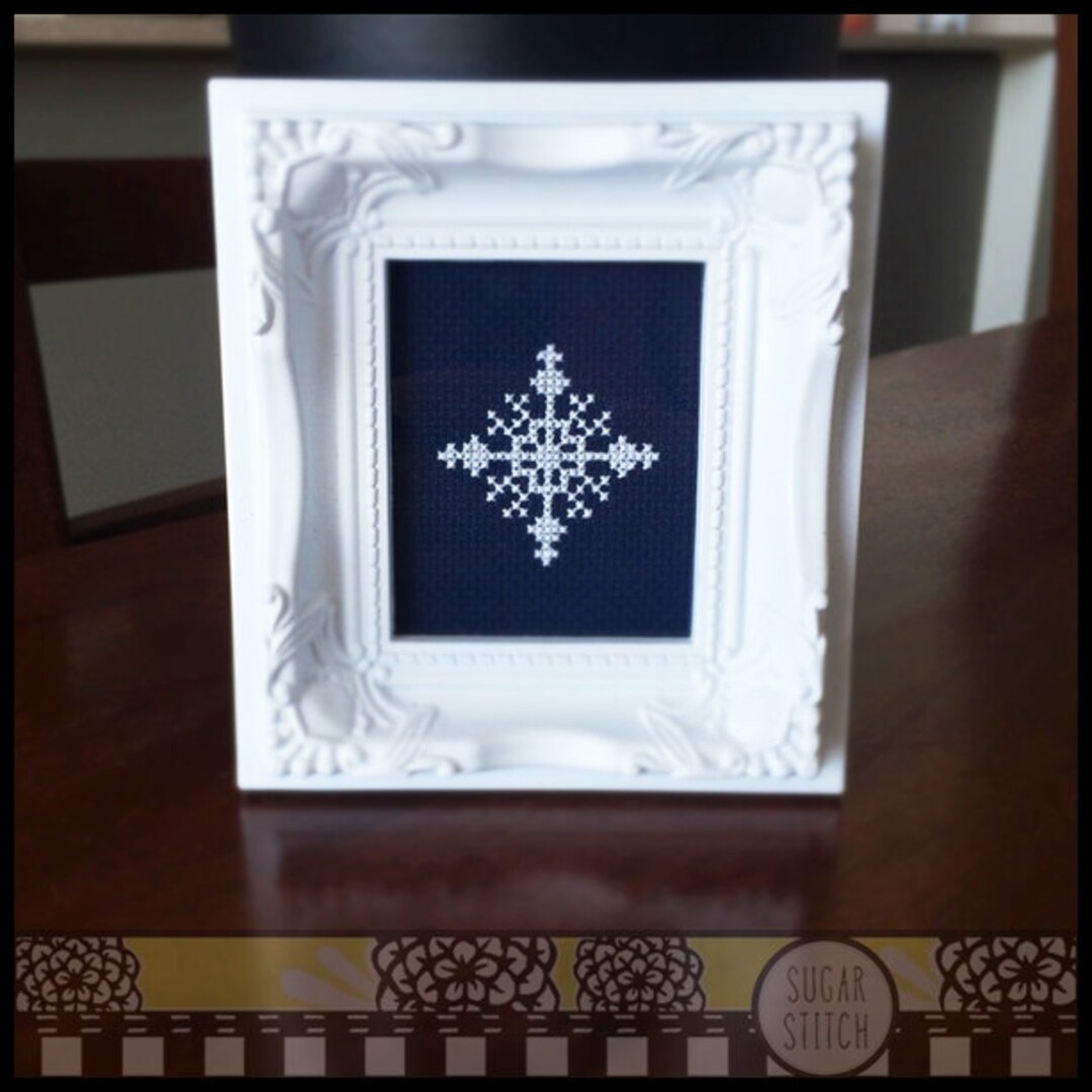 Snowflake #1 Cross Stitch PDF Pattern - Immediate Download From Etsy ...