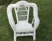 White Wicker Chair 100 Natural Rattan Children 39 s Furniture Patio or Kids Room Furniture
