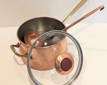 2 Quart Copper Pot Copper Ladle Cotton Cover