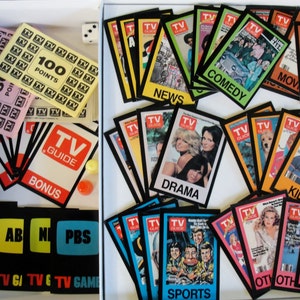 TV Guide Game vintage TV Trivia Game 1984 Jeu de société TV classique image 3