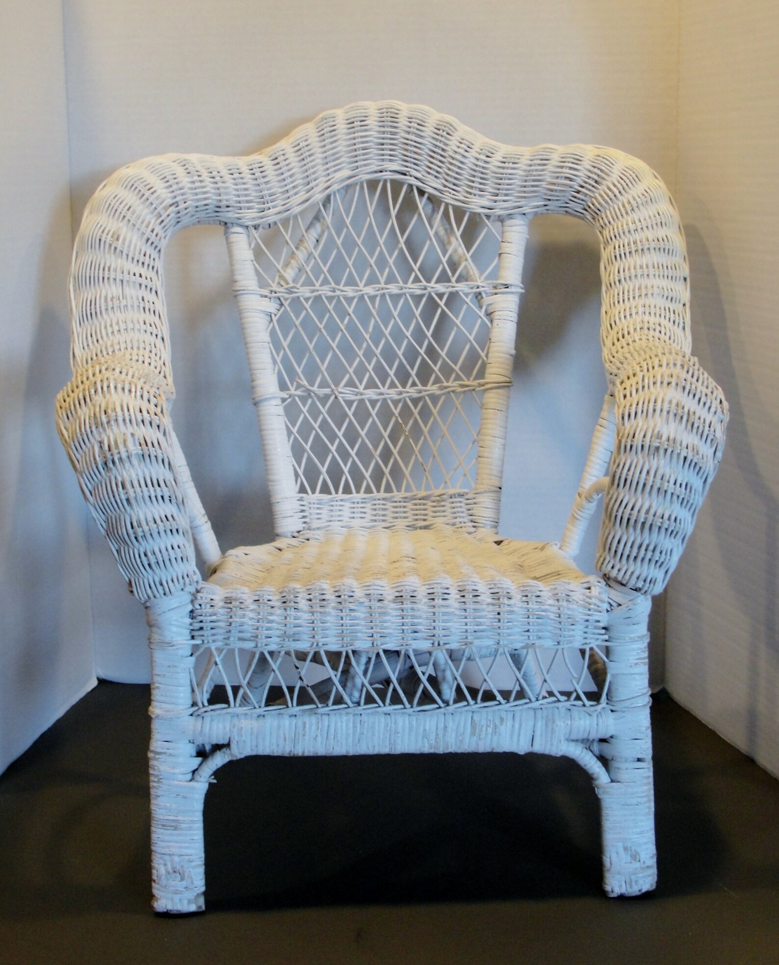 White Wicker Chair 100 Natural Rattan Children's Etsy