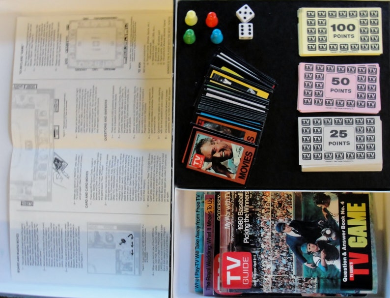 TV Guide Game vintage TV Trivia Game 1984 Jeu de société TV classique image 5