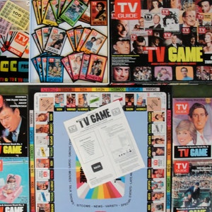 TV Guide Game vintage TV Trivia Game 1984 Jeu de société TV classique image 2