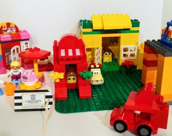 Lego Duplo Village Lego House's Vehicles Bakery Toddler size Legos