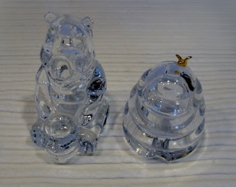 Crystal Pooh Salt & Pepper Set by Lenox Home Accents Collection Full Lead Crystal Salt and Pepper Shakers