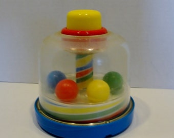 Playskool Push Top Colorful Vintage Baby Toy