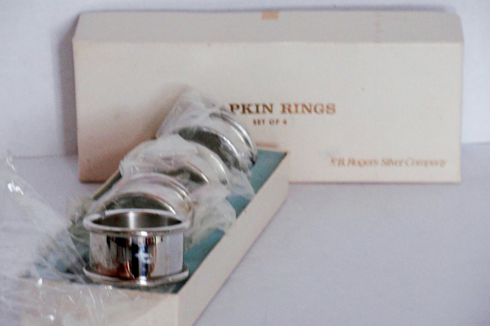 Silver Napkin Rings F.B. Rogers Boxed Silverplate Napkins Etsy