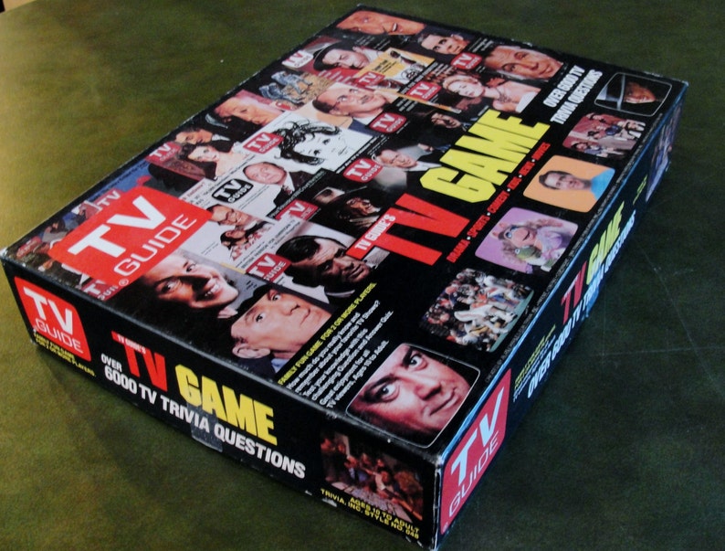 TV Guide Game Vintage TV Trivia Game 1984 Classic TV Board Game image 1