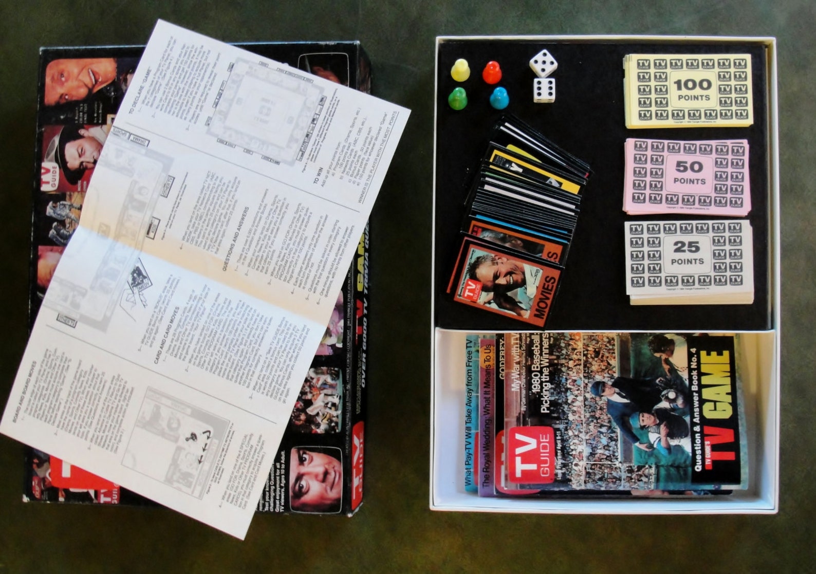 TV Guide Game Vintage TV Trivia Game 1984 Classic TV Board Game Etsy