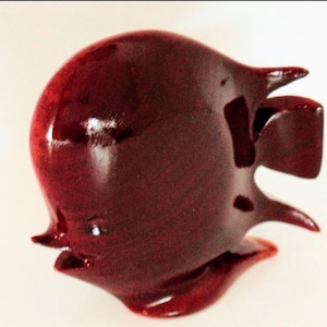 Geniune Mahogany Fish Carved by Medford Mahogany Creations Smooth Laquered finish on Beautiful Mahogany Wood