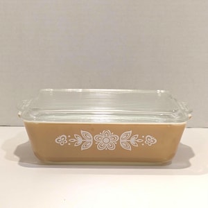 Golden Butterfly Covered Casserole by Pyrex