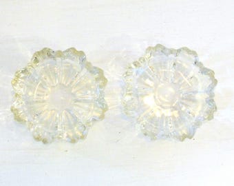 Crystal Dishes for Rings, Trinkets, or Ashtray Mid Century Crystal