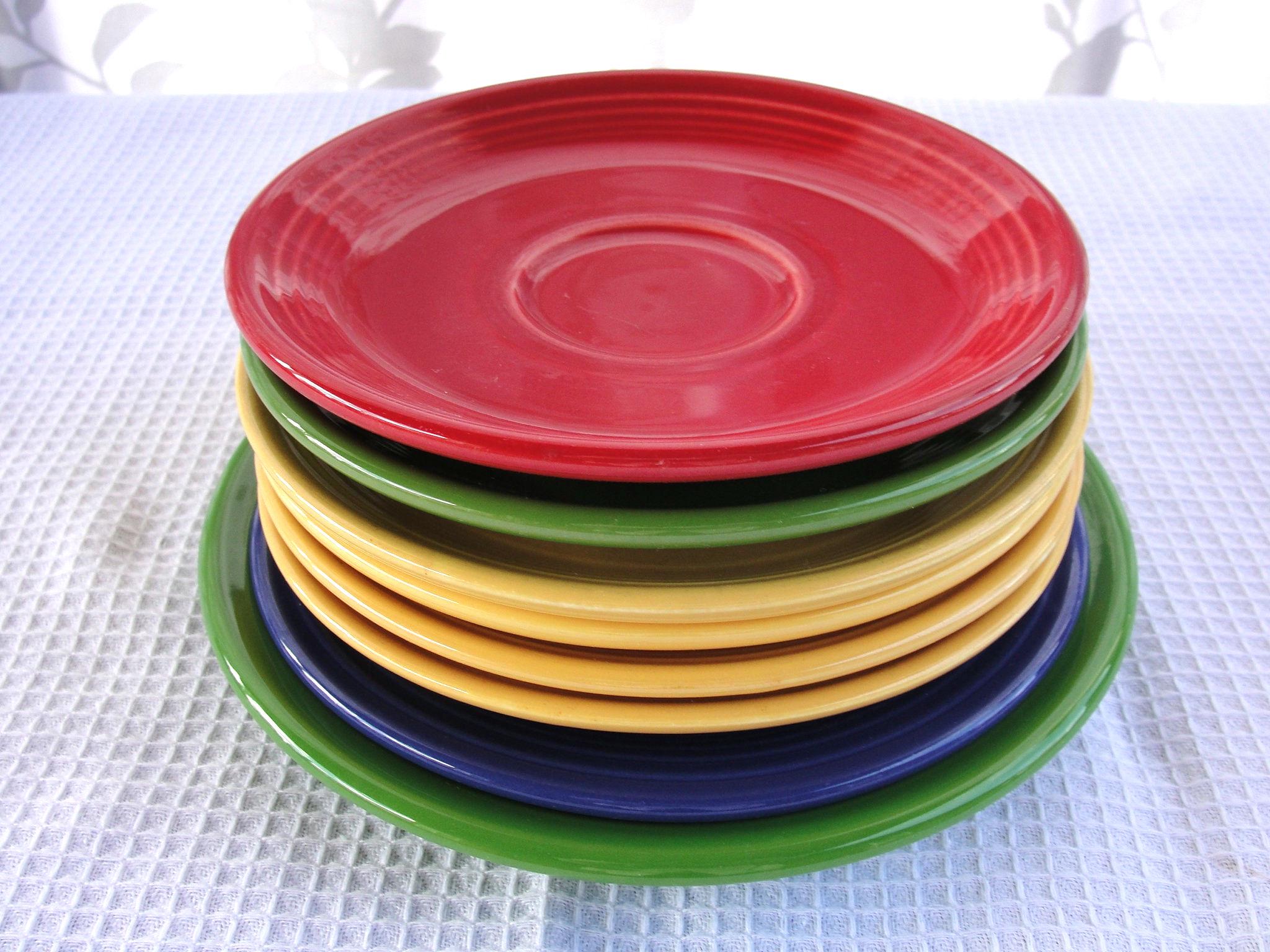 Colorful Fiesta Ware Dishes Large Beautiful Set of 20 Pieces Total